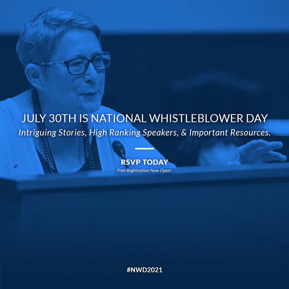 Social Media Toolkit – National Whistleblower Day Twitter Graphic for Use on Facebook