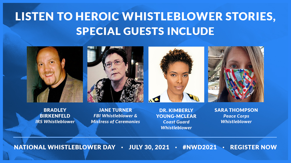 Whistleblower Day 2021 – Listen to Heroic Voices on July 30 for Twitter
