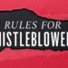 Rules for Whistleblowers