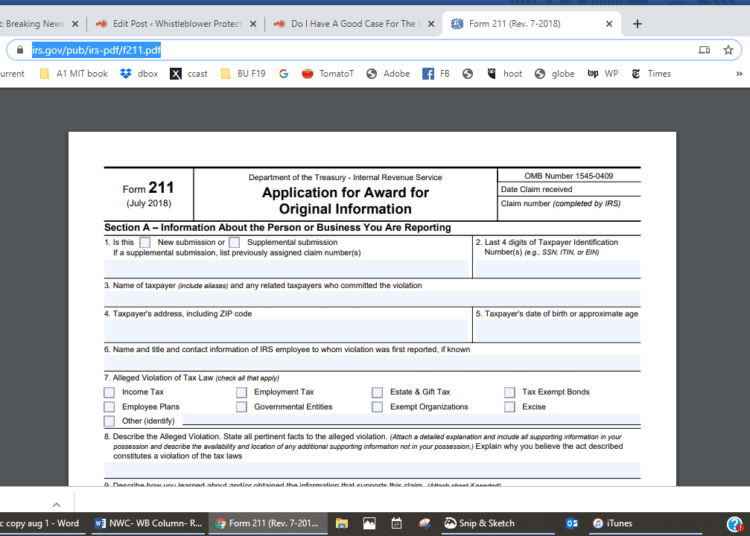 IRS Form 211