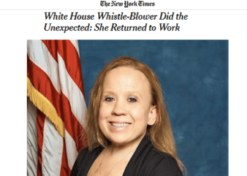 Why shouldn’t a White House whistleblower go back to work, asks former EPA whistleblower who did
