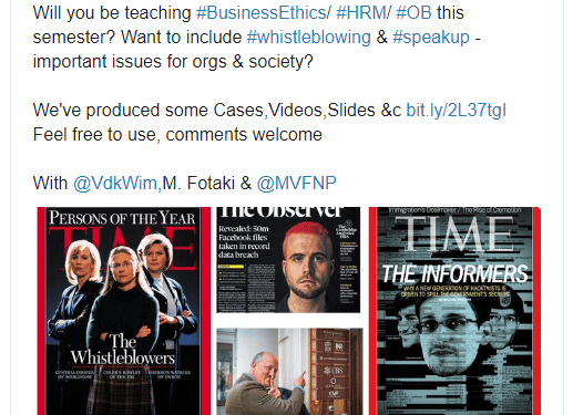 Whistleblower school: New data, videos and more for teachers