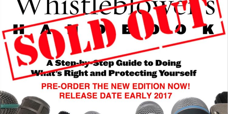 New Edition of Highly Acclaimed Whistleblower Book Scheduled for Early 2017