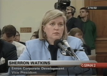 Sherron Watkins testifying before Congress