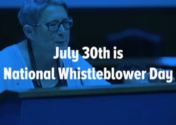 National Whistleblower Day 2025 is on July 30 – Jane Turner at the Podium