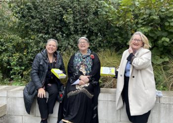 From left to right: Baroness Susan Kramer, Jane Turner, and Mary Robinson MP (credit: Victoria Turner)