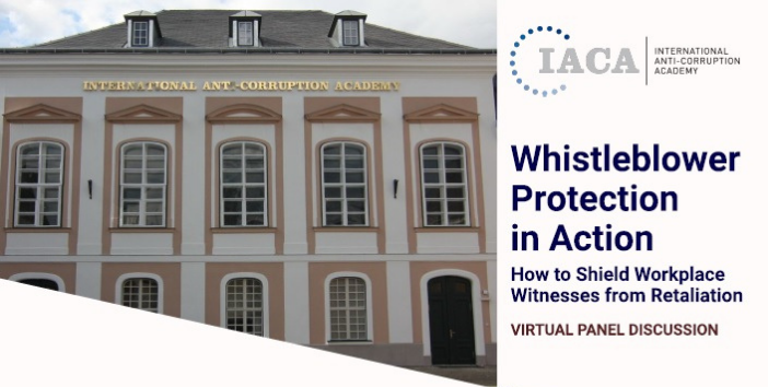 International Anti-Corruption Academy Offering Panel on Protecting Whistleblowers