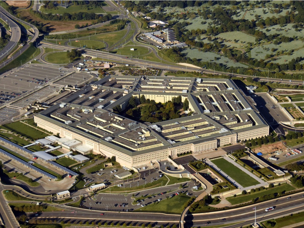 Photo of the U.S. Pentagon from an aerial view.