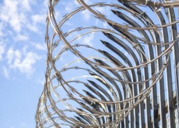 Picture of a barbed wire fence