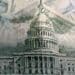 Photo of the U.S. Capitol building with dollar bills as an overlay