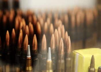 Row of bullets with a yellow box in the foreground
