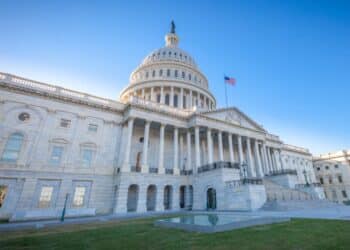 Picture of the U.S. Capitol with a blue sky in the background