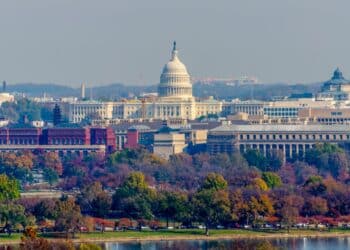 Photo of the U.S. Capitol from a distance