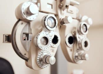 Device seen at the ophthalmologist's office to measure vision