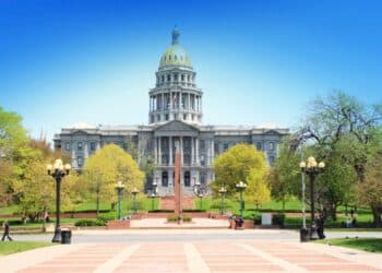 Colorado state capitol building in Denver