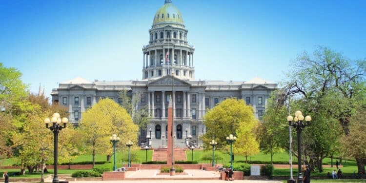 Colorado state capitol building in Denver