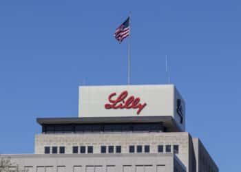 Eli Lilly and Company World Headquarters. Lilly makes Medicines and Pharmaceuticals.