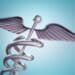 3-d graphic of a caduceus