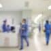 Blurry photo of nurses in a hospital