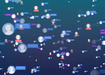 Graphic of a social network