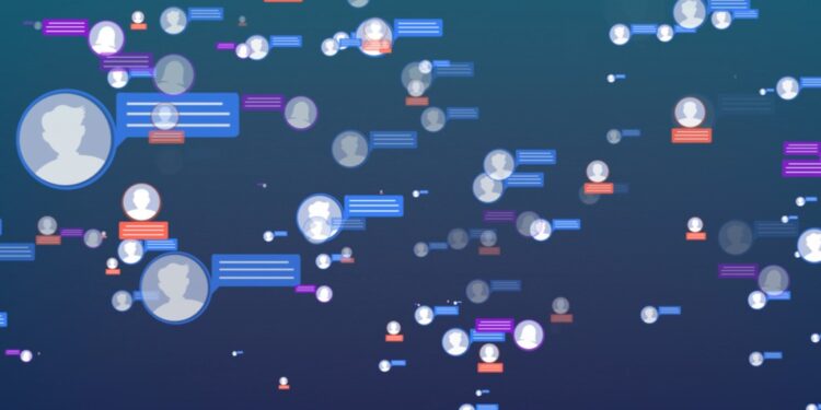 Graphic of a social network