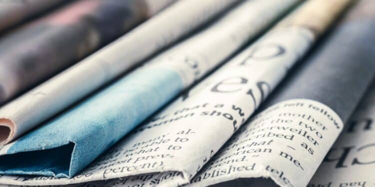 Photo of a bunch of different newspapers