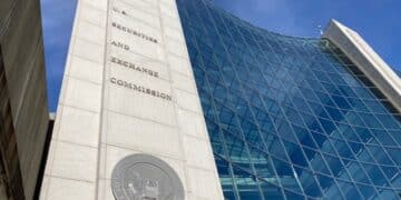 Photo of the exterior of the SEC building in Washington, DC