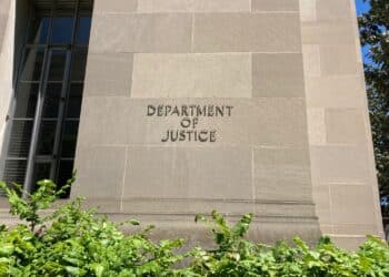 Photo of the outside of the U.S. Department of Justice