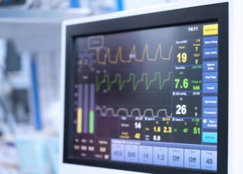 Ventilator machine close-up