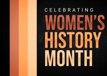 Image with the text "Women's History Month" in three colors.