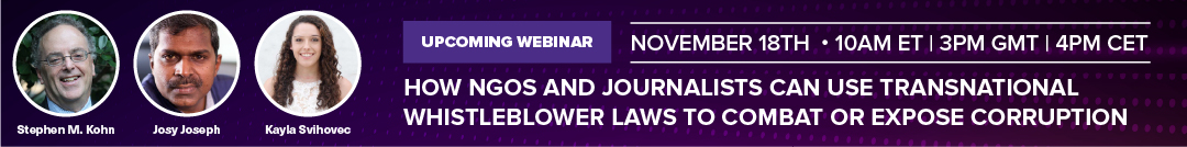 Register for National Whistleblower Day