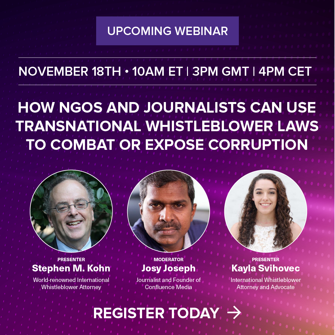 Register for National Whistleblower Day